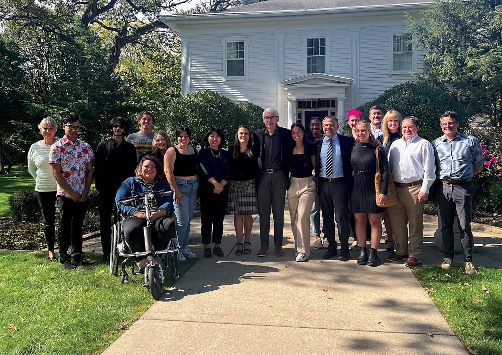 Eric and Julie met with Wisconsin Governor Tony Evers with faculty staff, students, and local and state leaders.